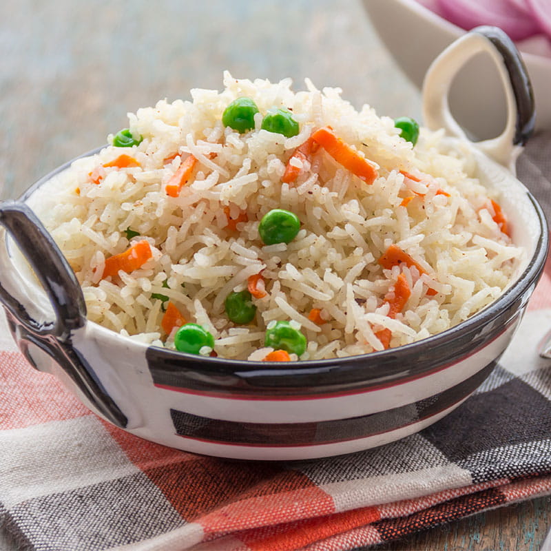 Arroz Pilaf com Ervilhas