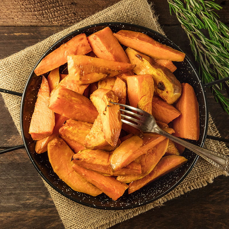 Batatas Doces Caramelizadas no Forno