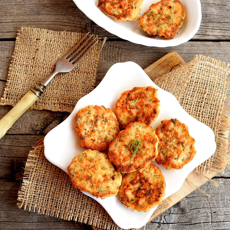 Bolinhos de Peixe com Alho e Ervas