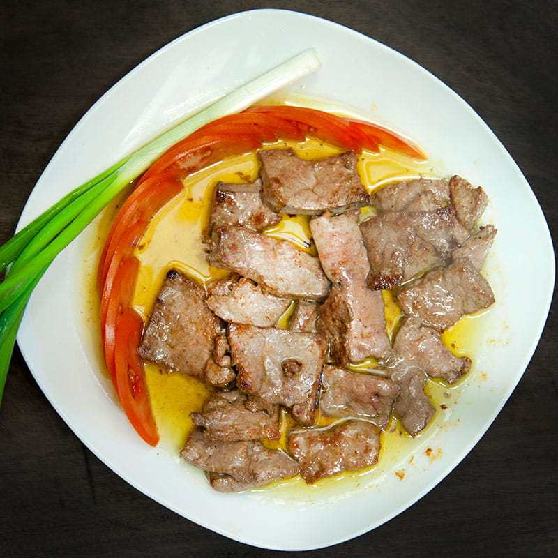 Borrego Marinado com Pasta de Grao