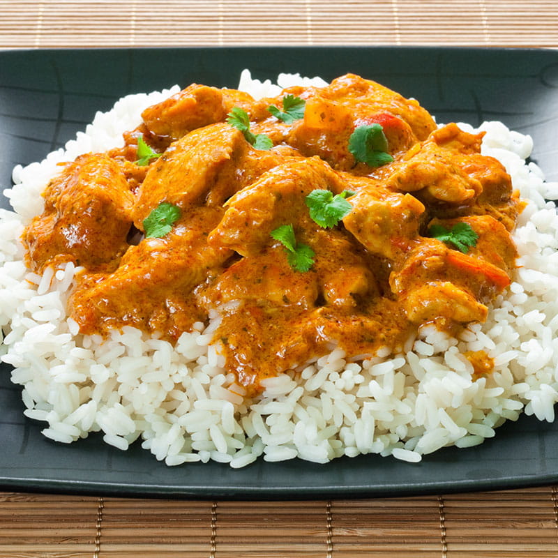 Caril de Frango com Leite de Coco