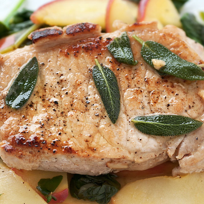 Carne de Porco Aromatizada com Maca e Salsa