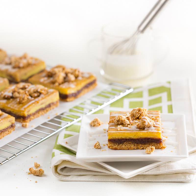 Barritas de Aveia e Canela com molho de Passas ao Rum