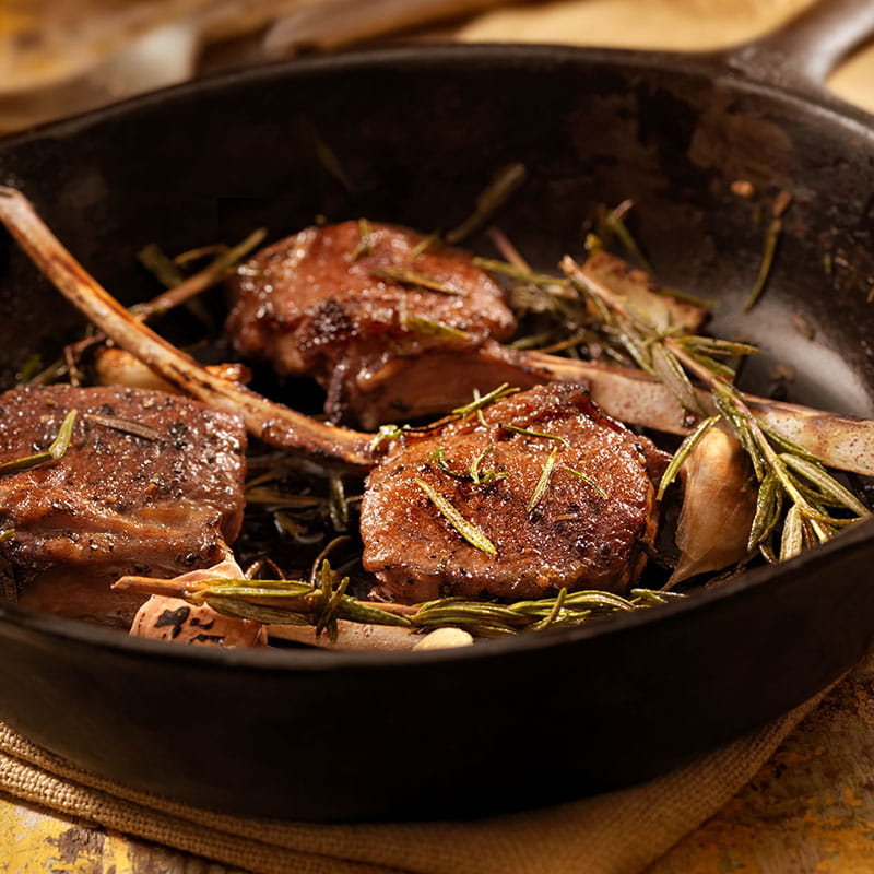 Costeletas de Borrego em marinada de Alecrim