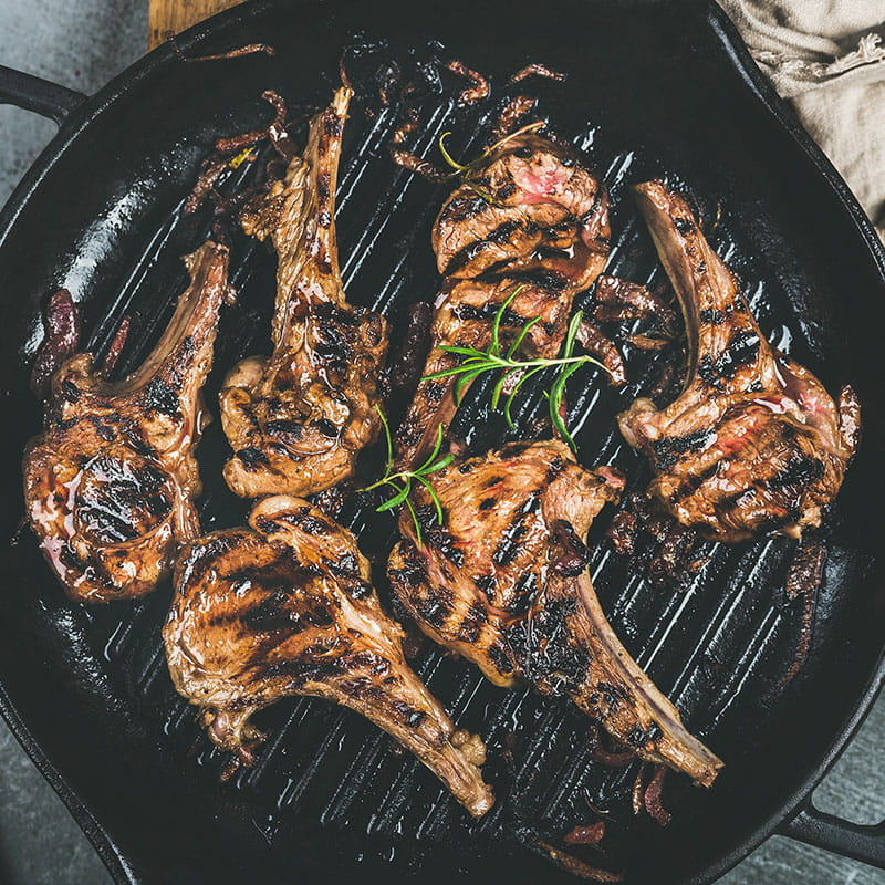 Costeletas grelhadas com Ervas Italianas