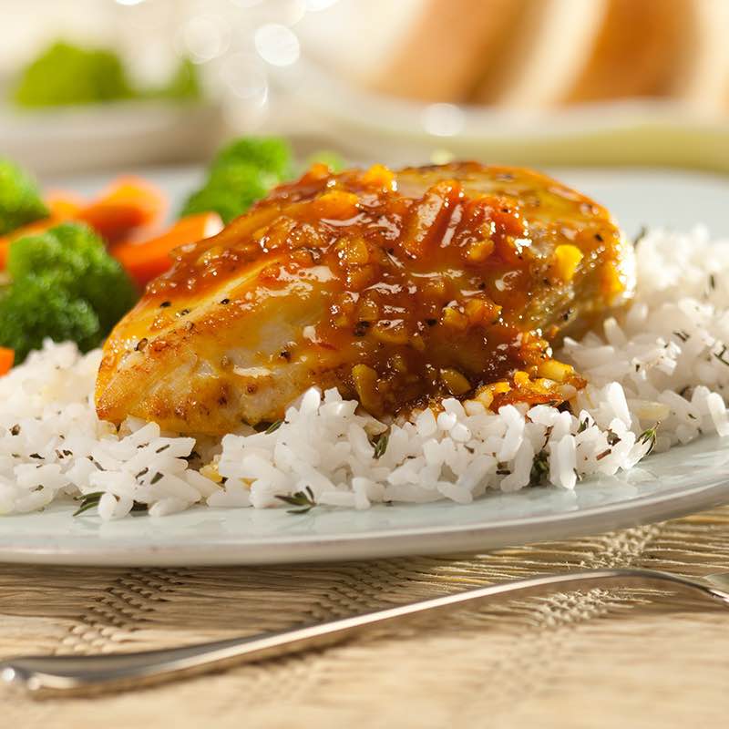 Frango Cremoso com Laranja