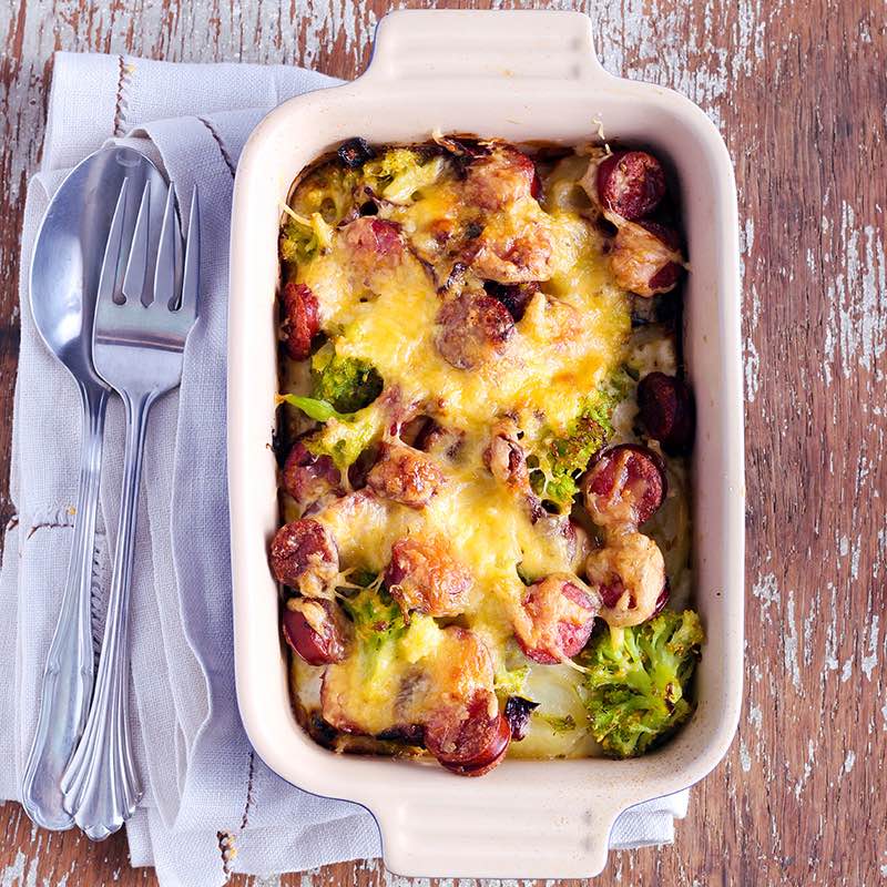 Assado de Salsicha Perfumado com Salva