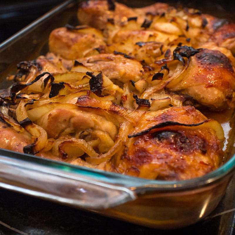Frango de Cebolada no Forno