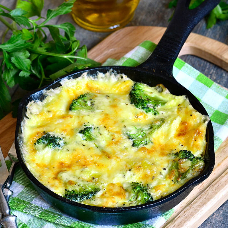 Fritada de Broculos e Batata