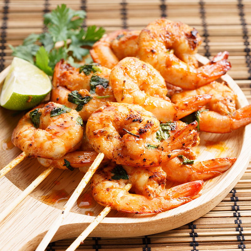 Gambas a Tailandesa com Coco