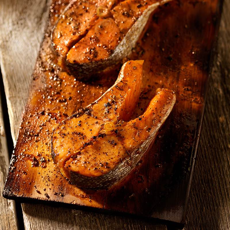 Salmao grelhado a indiana