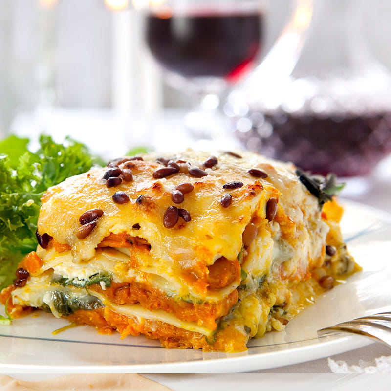 Lasanha de Ricotta e Legumes