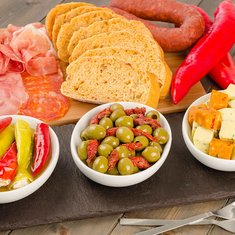 Malaguetas com Chourico