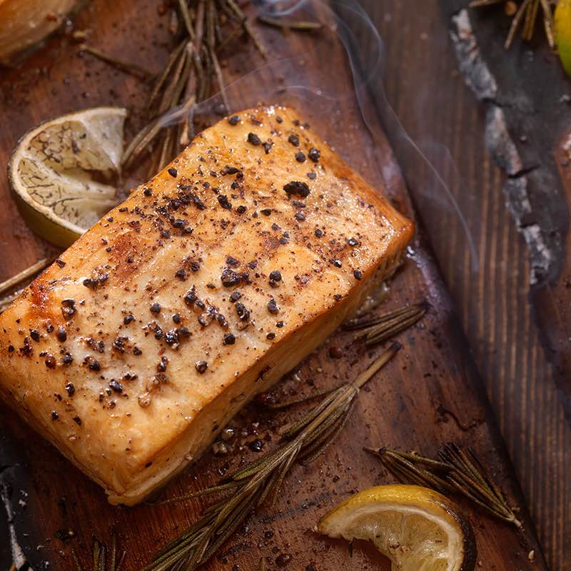 Salmao Marinado em Limao e Estragao