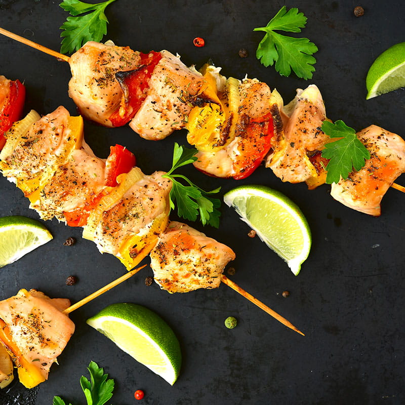 Mini Espetadas de Porco