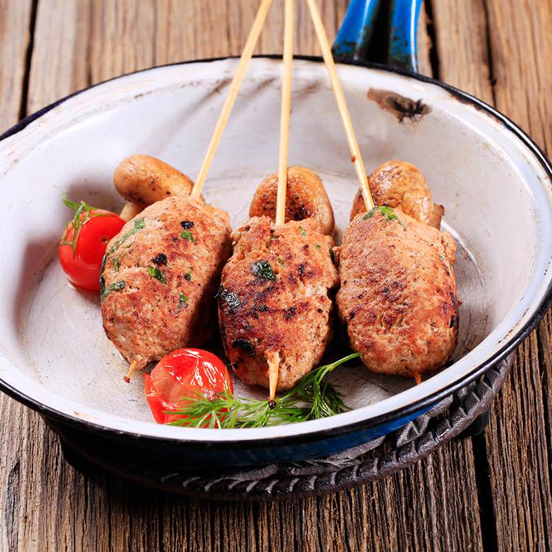 Mini Salsichas de Porco