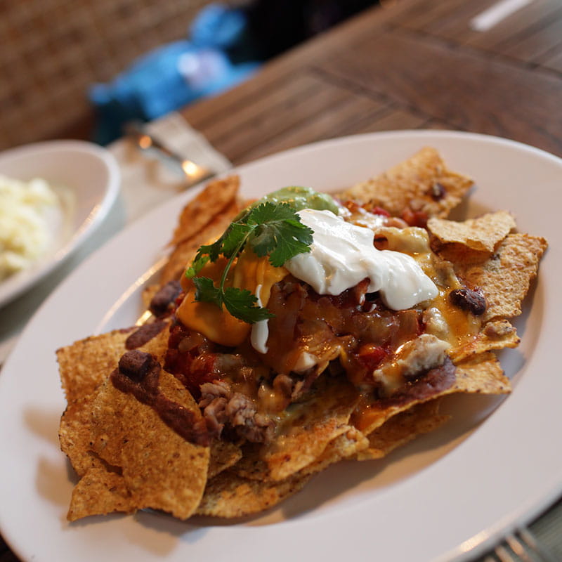 Nachos com Chilli de Frango