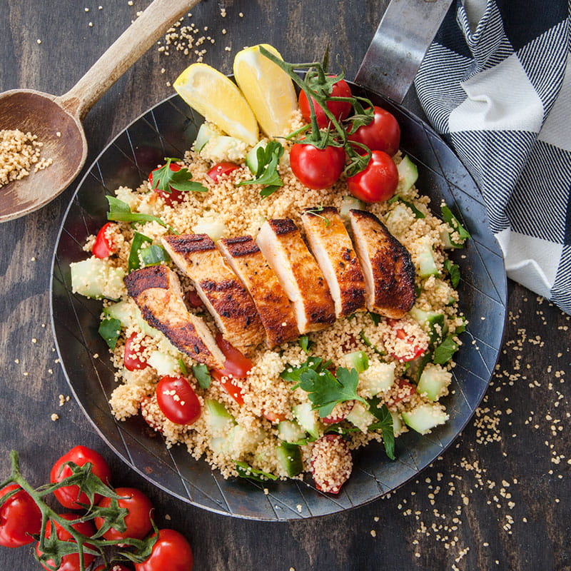 Peito de Frango perfumado com Salsa