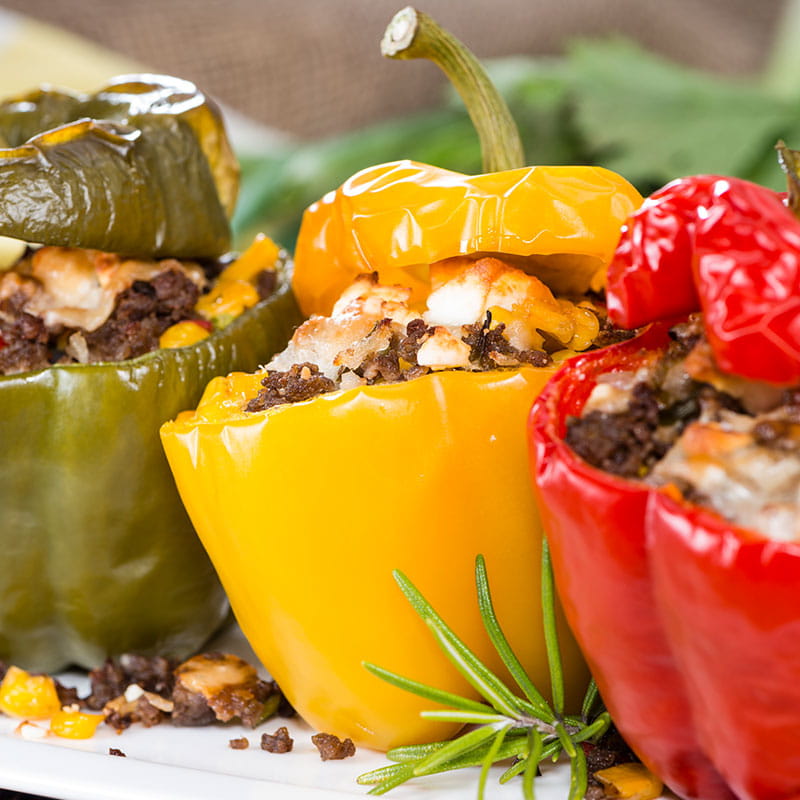 Pimentos Recheados a Marroquina