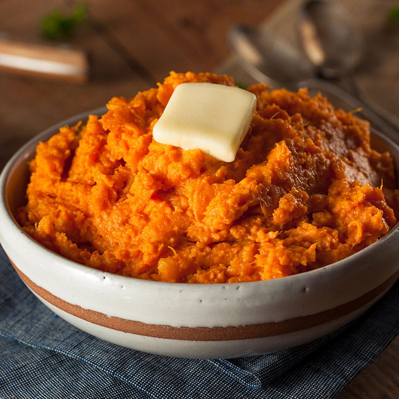 Pure de Batata Doce com Gengibre