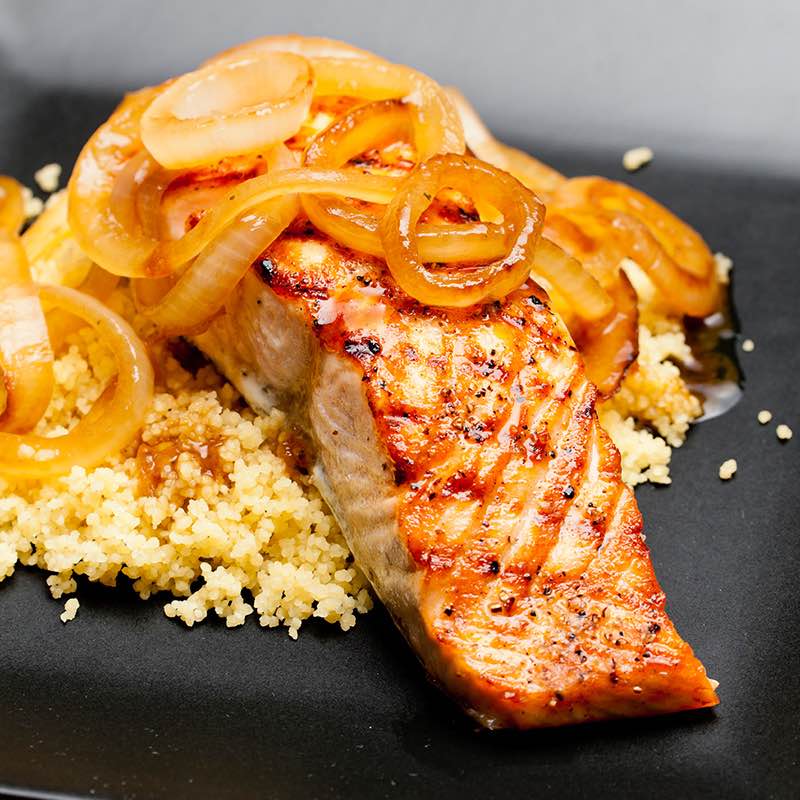 Filetes de Salmao com Couscous