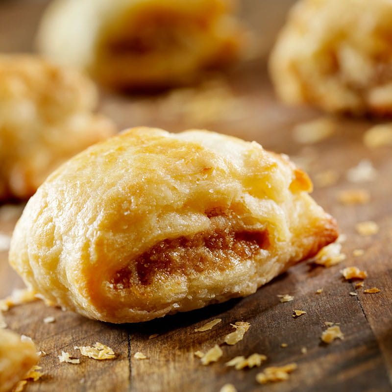 Rolinhos de Salsicha e Queijo