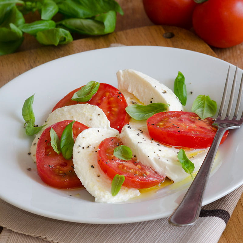 Salada de Tomate e Mozzarella