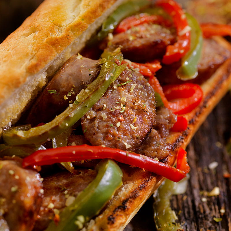 Sandes de Salsicha a Italiana