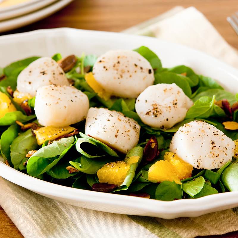 Miolo de Vieira com Caldo de Anis estrelado