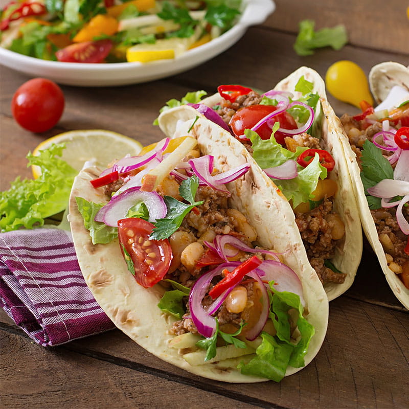 Tacos a Mexicana com Paprika