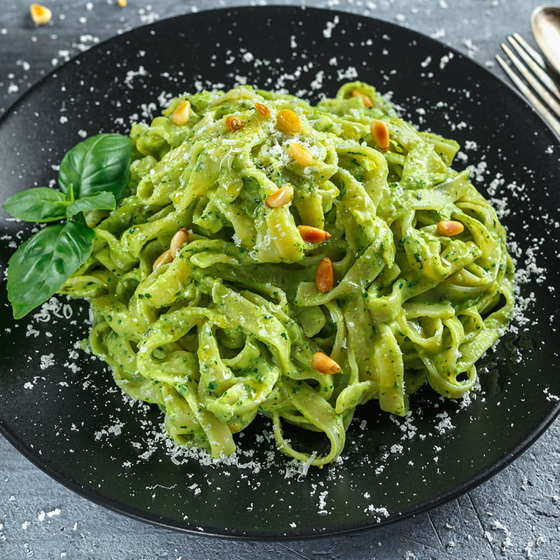 Tagliatelle com Manjericao