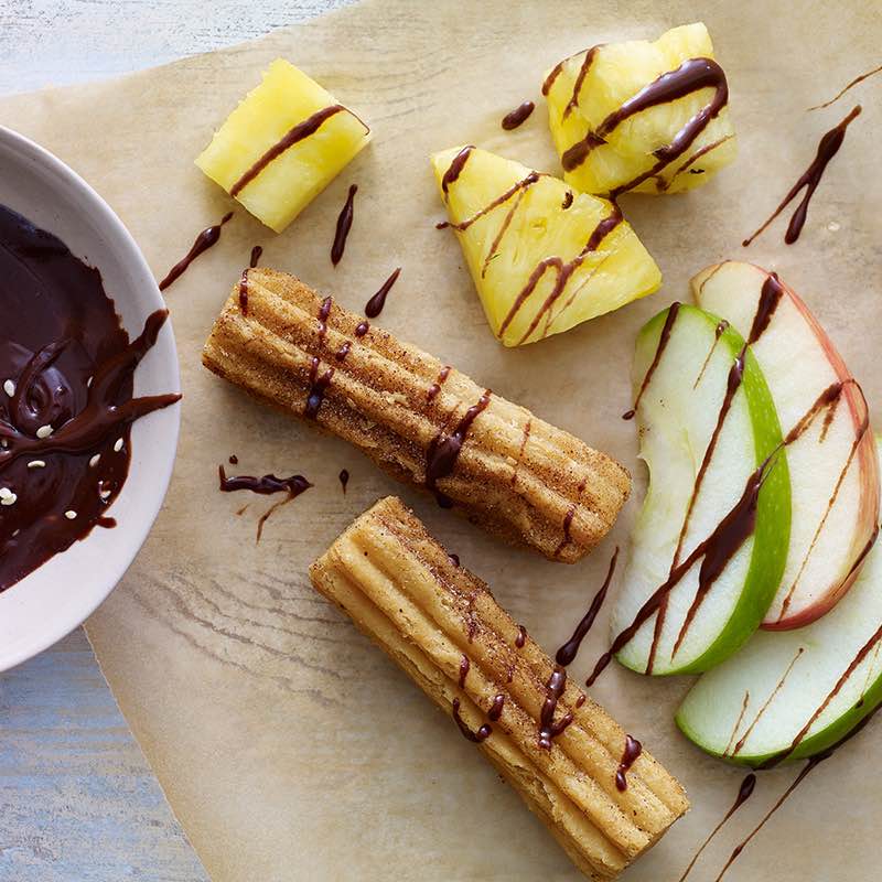 Fondue com Molho de Tres Pimentoes