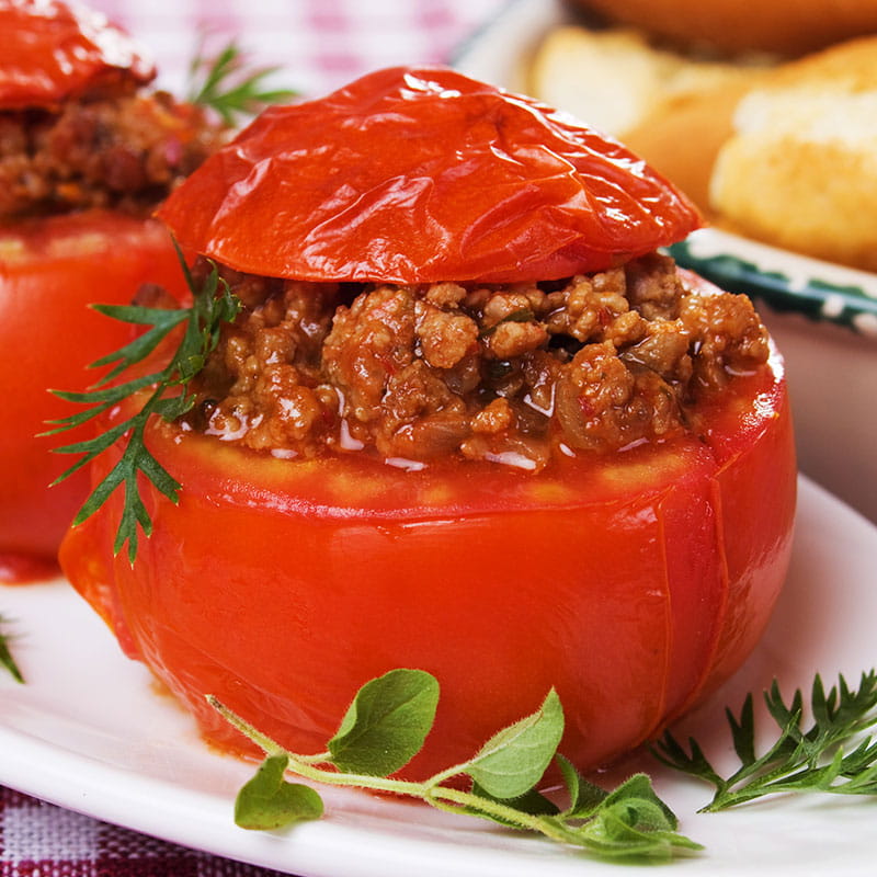 Tomates Recheados à Bolonhesa