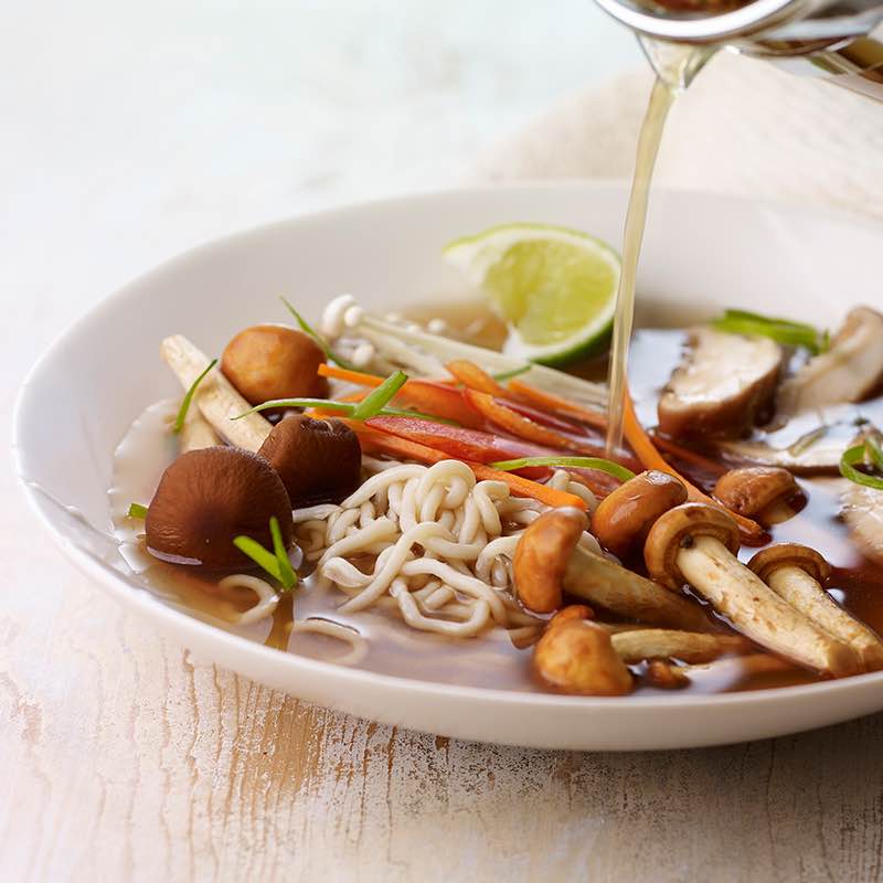 Vegetais Pho com Caldo  Cha